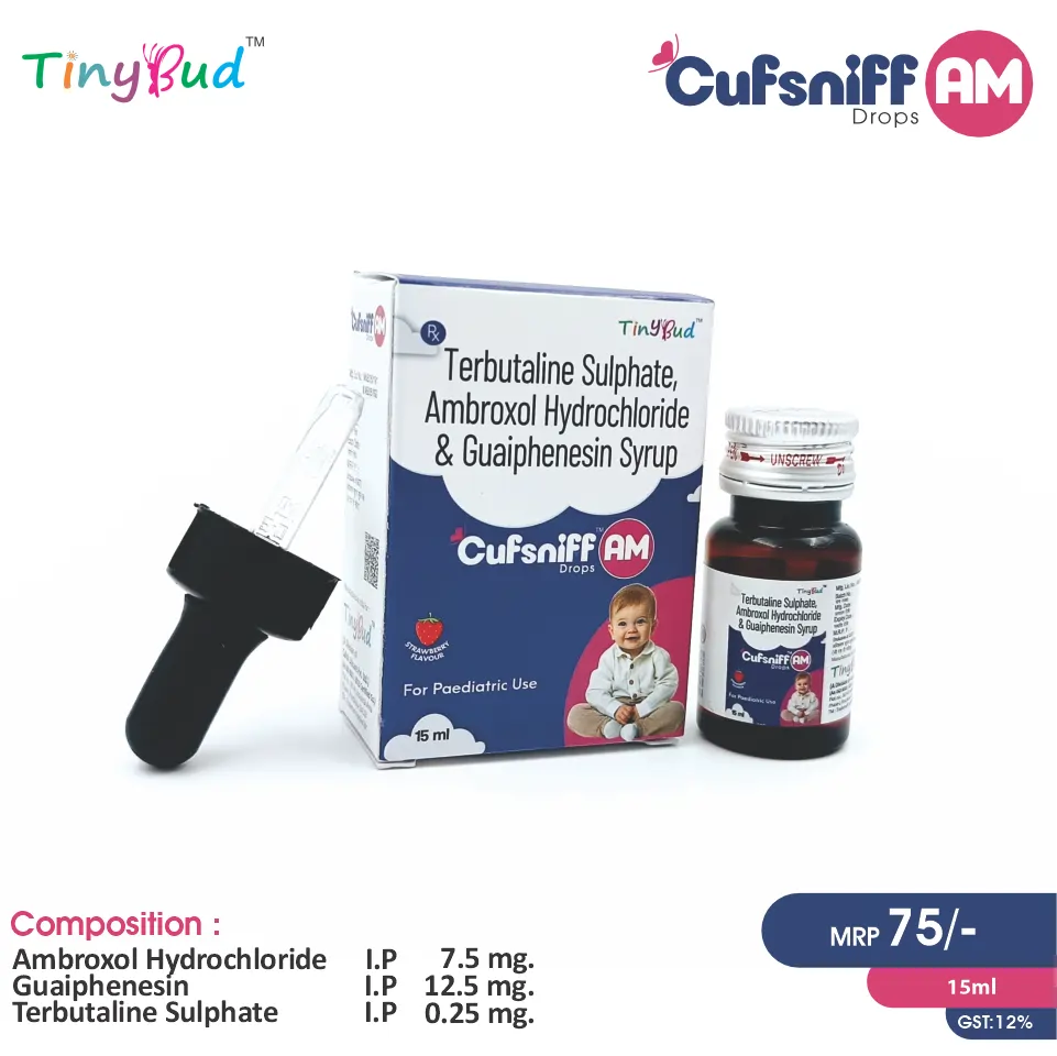 Ambroxol + Guaifenesin + Terbutaline Drop at Best Price in PCD Pharma Franchise for Respiratory and Cold and Mucolytic, Bronchodilator, Cough Relief.